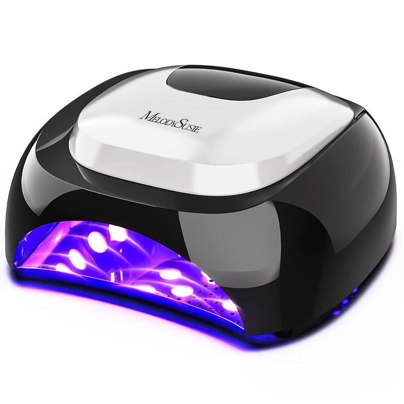 MelodySusie Professional Metal Base UV Nail Lamp, S-Pro27T Fast Curing Nail Dryer with 3 Timers & Smart Sensor for Salon Cures All Gels, Especially Hard, Extension, Acrylic & Chrome Gel Polishes - Image 1