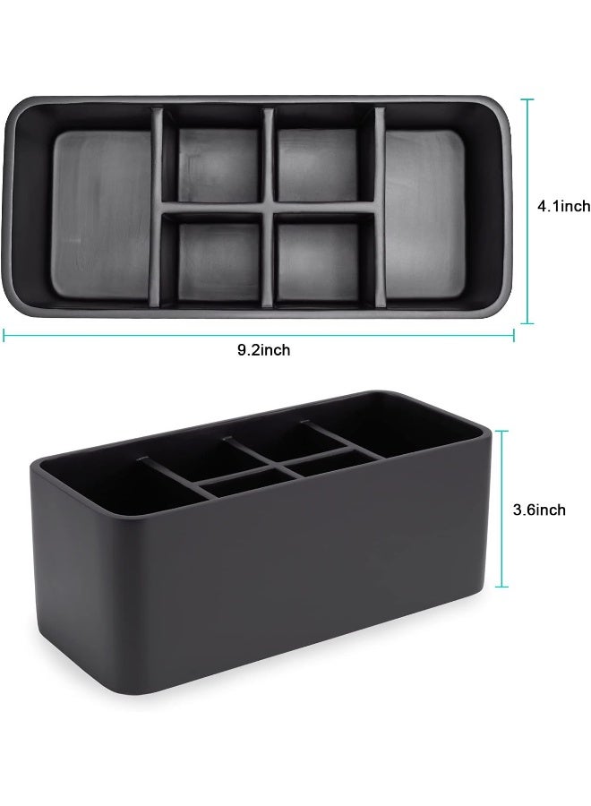 SZYRL SZYRL Toothbrush Holder for Bathrooms Toothpaste Holder Stand Bathroom Organizer for Toothbrush Makeup Brushes Holder (Black)  - Image 2
