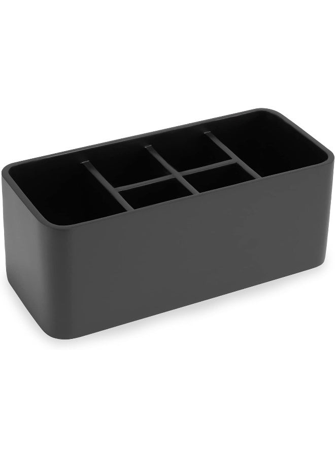 SZYRL SZYRL Toothbrush Holder for Bathrooms Toothpaste Holder Stand Bathroom Organizer for Toothbrush Makeup Brushes Holder (Black)  - Image 1
