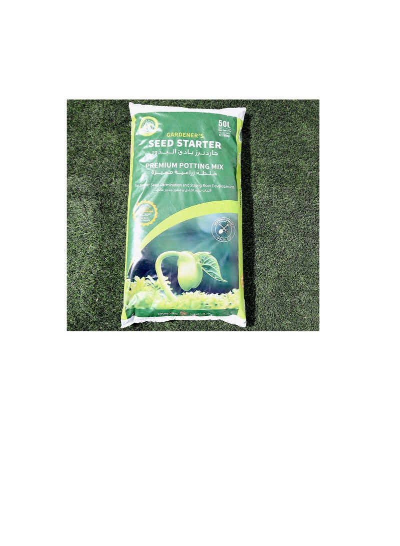 GARDENER'S Seed Starter Potting Mix Premium potting soil 50 LITER BAG  - Image 2