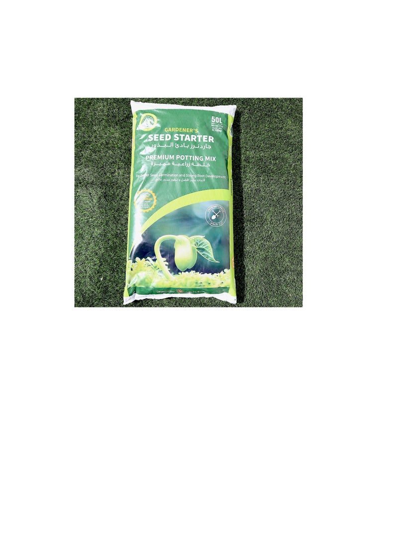 GARDENER'S Seed Starter Potting Mix Premium potting soil 50 LITER BAG  - Image 1