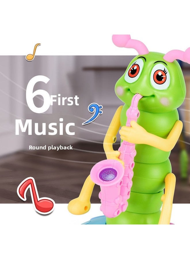 Electric Twister Saxophone Singing And Dancing Funny Caterpillar Universal Music Boy Baby Educational Toy-Color:Electric Dancing Twister Worm-Specifications:With [no Battery Accessories]]  - Image 3