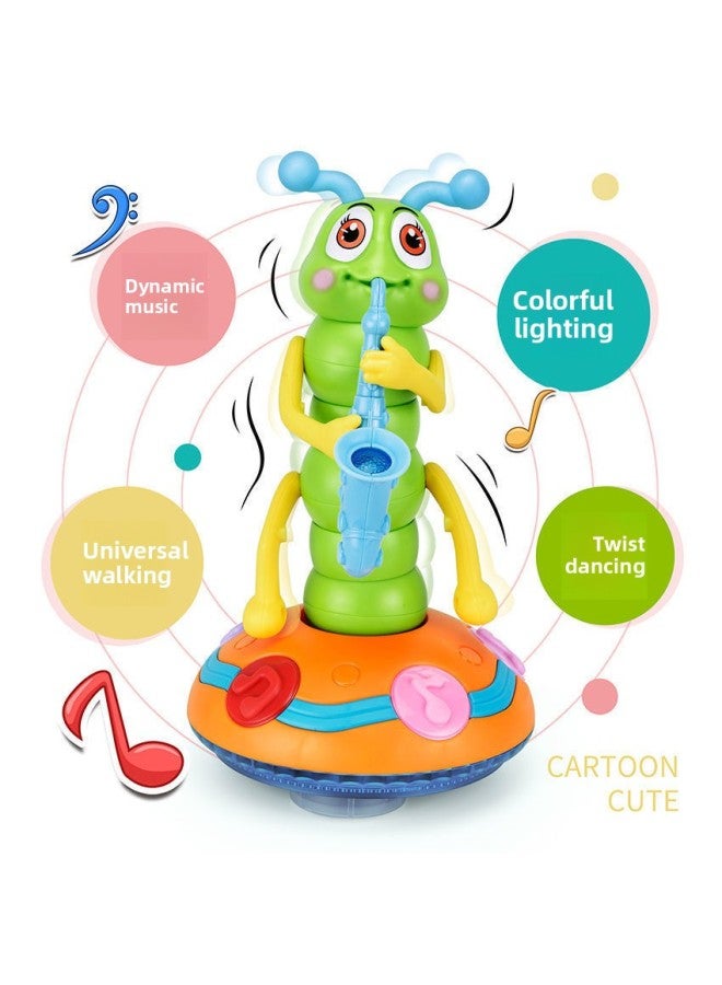 Electric Twister Saxophone Singing And Dancing Funny Caterpillar Universal Music Boy Baby Educational Toy-Color:Electric Dancing Twister Worm-Specifications:With [no Battery Accessories]]  - Image 4