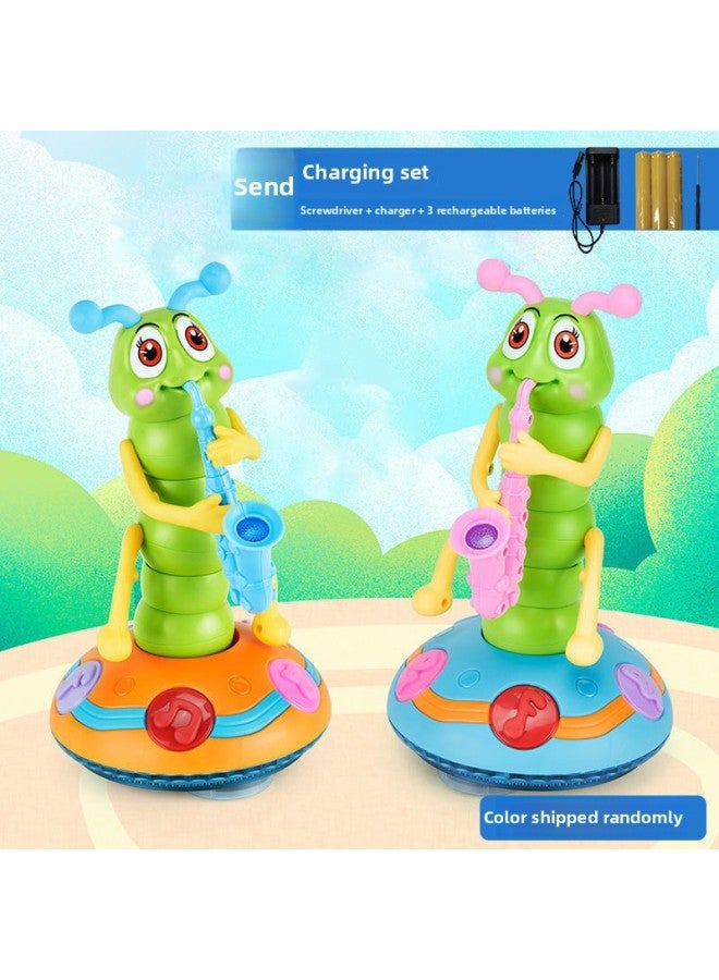 Electric Twister Saxophone Singing And Dancing Funny Caterpillar Universal Music Boy Baby Educational Toy-Color:Electric Dancing Twister Worm-Specifications:With [no Battery Accessories]]  - Image 2