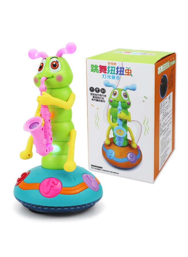 Electric Twister Saxophone Singing And Dancing Funny Caterpillar Universal Music Boy Baby Educational Toy-Color:Electric Dancing Twister Worm-Specifications:With [no Battery Accessories]]  - Image 1