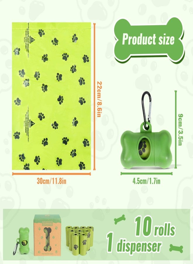 INNOLIFE Biodegradable Dog Poop Bag, 150 Counts Dog Poop Bag Rolls with Dispenser, Scented Leak Proof Pet Waste Bag, Green Dog Bags for Poop - Image 2