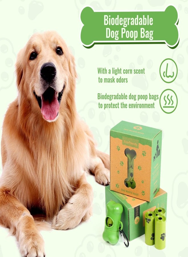 INNOLIFE Biodegradable Dog Poop Bag, 150 Counts Dog Poop Bag Rolls with Dispenser, Scented Leak Proof Pet Waste Bag, Green Dog Bags for Poop - Image 3