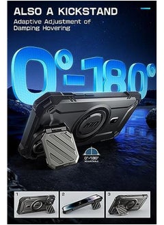 SupCase Ub Mag Xt For Iphone 15 Iphone 14 Iphone 13 Case 6.1" With Camera Cover Compatible With Magsafe Heavy Duty Rugged Case With Built In Kickstand Black  - Image 4