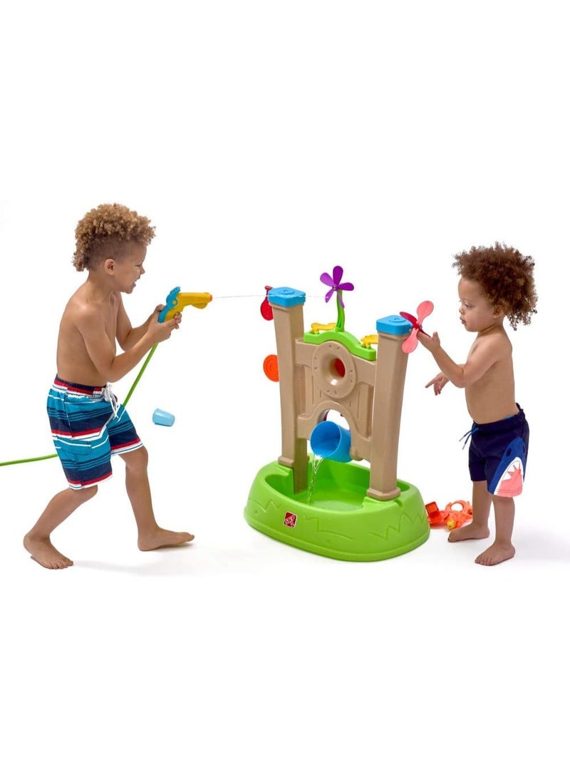 ستيب2 محطة لعب مائية تفاعلية للأطفال مع مدافع مائية وعجلات دوارة - Image 1