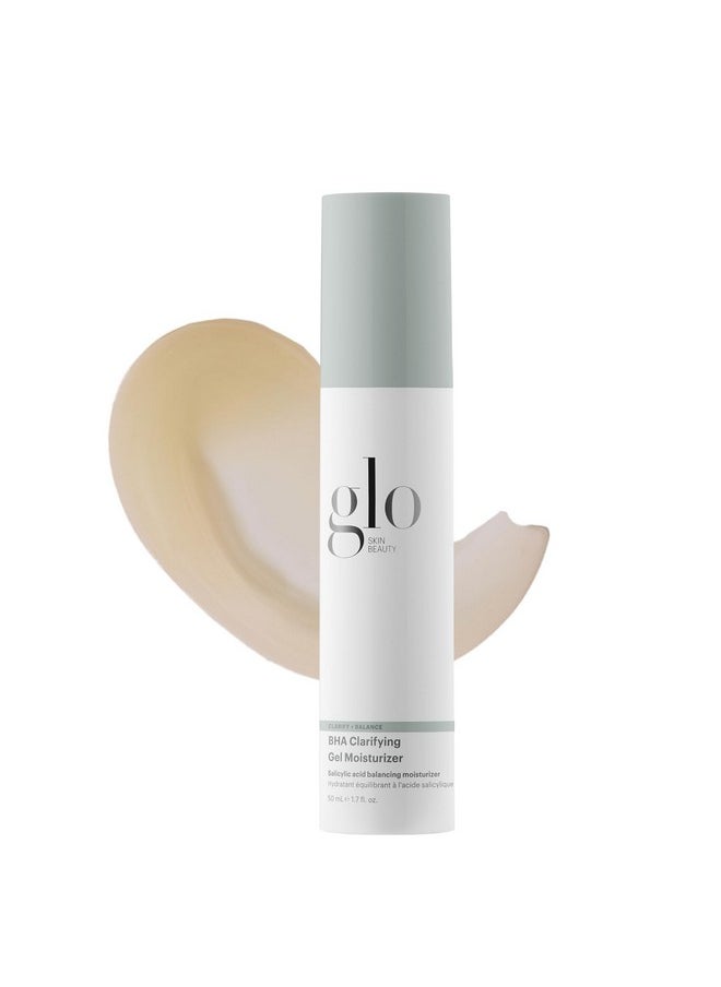 جلو سكن بيوتي Bha Clarifying Gel Moisturizer مرطب وجه خالي من الزيوت للبشرة الدهنية وحب الشباب مع حمض الساليسيليك لتنقية وتوازن تقليل ظهور المسام  - Image 1