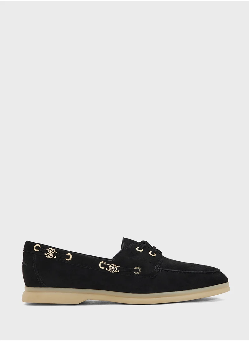 GUESS Lace Up Detailed Slip Ons