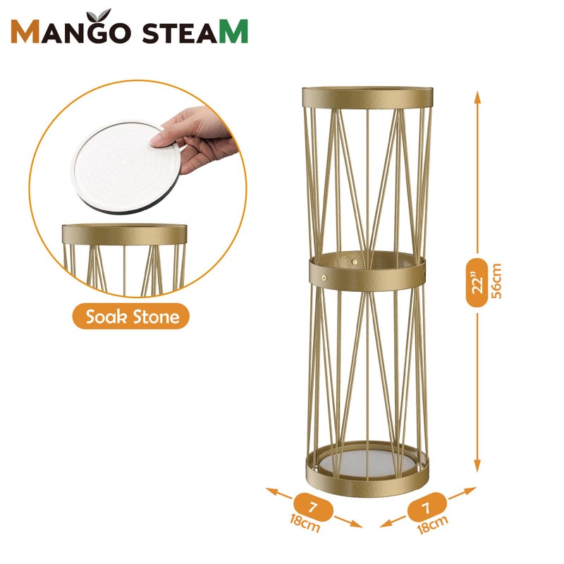 Mango Steam Pluvian Soakstone Umbrella Holder (Tall, Gold) - Image 3