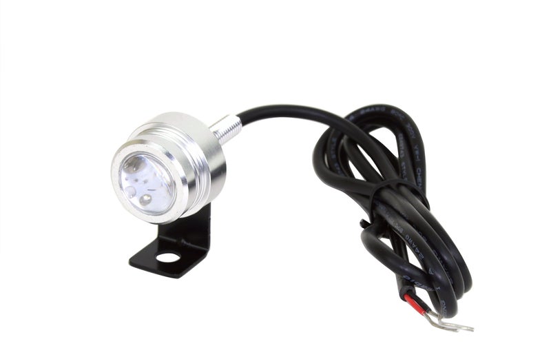 PilotLights Tiny LED Spotlight - 1 Watt High Power LED - 1" Diameter - 100 Lumen - Waterproof - Cool White - 10 to 30VDC - Image 4