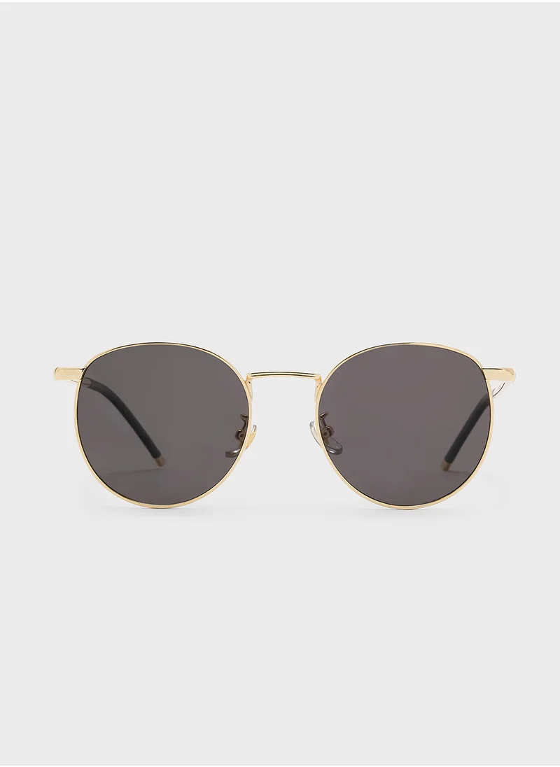 روبرت وود Polarized Lens Round Sunglasses