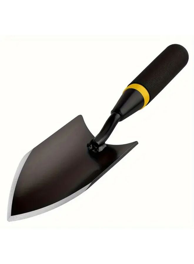Carbon Steel Garden Shovel With Ergonomic Rubber Handle Heavy Duty Digging Planting Tool - Image 3