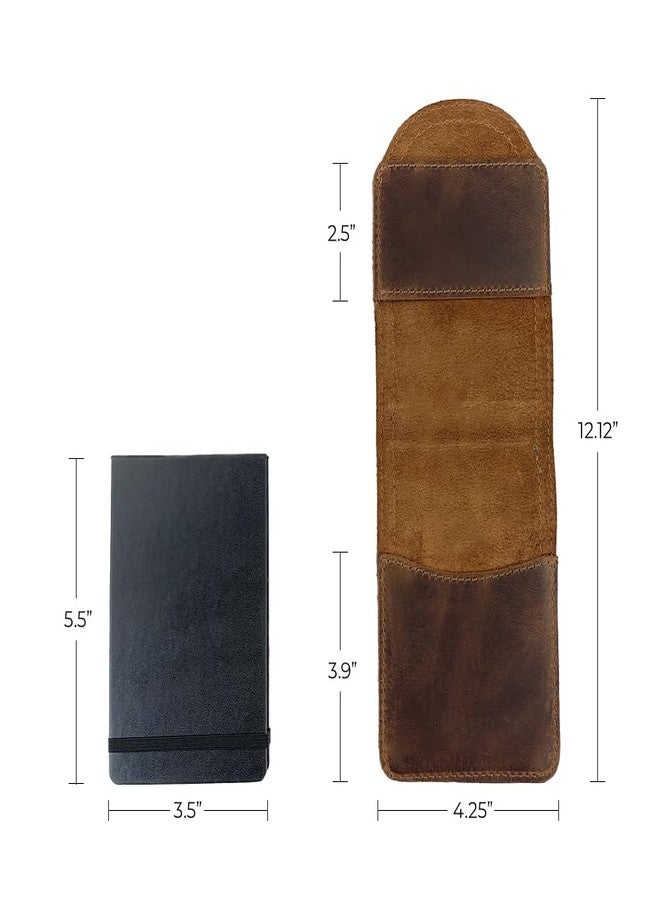 Hide & Drink, Journal Cover for Hard Cover Moleskine Pocket Size (3.5 x 5.5 in.) Classic Notebook (Notebook NOT Included), Full Grain Leather, Handmade, Bourbon Brown - Image 3