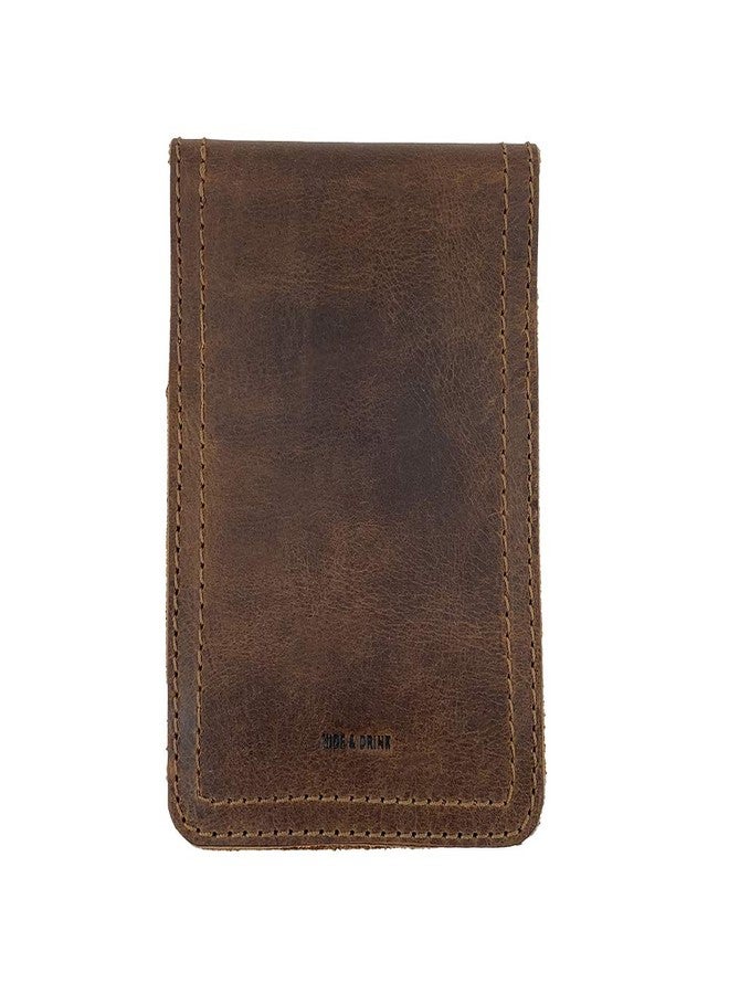 Hide & Drink, Journal Cover for Hard Cover Moleskine Pocket Size (3.5 x 5.5 in.) Classic Notebook (Notebook NOT Included), Full Grain Leather, Handmade, Bourbon Brown - Image 4