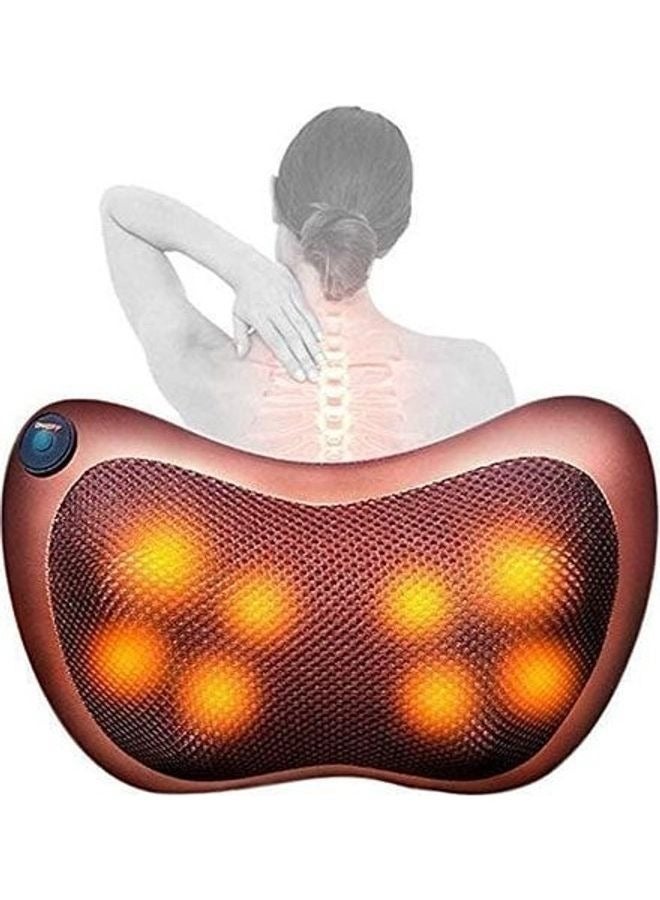 Generic Shiatsu Neck And Shoulder Massage Pillow Body Back Relaxation With 8 Roller Heads With Heating Kneading Therapy Car And Home Relief Pillow Massager  - Image 1