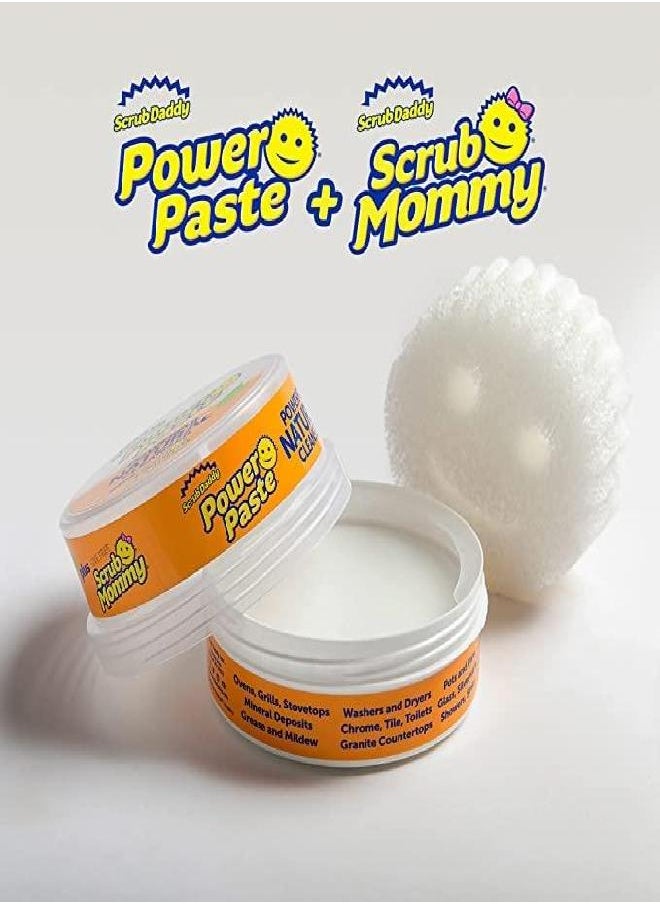 Scrub Daddy Scrub Daddy PowerPaste Bundle - Clay Based Cleaning & Polishing Scrub - Non Toxic Cleaning Paste for Grease, Limescale & More - Includes 1 Scrub Mommy Sponge (2 Pieces)  - Image 1