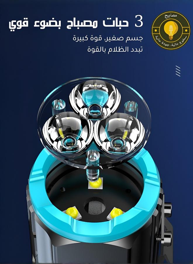 Magnetic Aluminum Flashlight with Hat Clip - Image 3