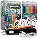 Splat Planet Electric Airbrush Pen Cordless Rechargeable Electric Airbrush Sprayer Water Colour Spray Pen Airbrush Marker Set 12 Colors Washable Watercolour Paints Pens Art  Crafts Gift for Painting  Drawing - Image 4