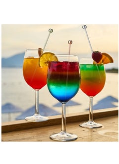 KASTWAVE Cocktail Picks, 12 Pcs Reusable Stainless Steel Cocktail Garnish Toothpicks Set for Drinks Fancy Drinks for Party Decoration Appetizers Fruit(4.3 Inches)  - Image 5