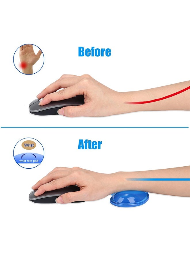 Soft Gel Mouse Wrist Rest Support Pad, Ergonomic Comfort Wrist Cushion for Pain Relief, Multi-Use Wrist Pad for Office, PC Gaming, Desktop Computer and Laptop, Mouse Support Only - Image 4