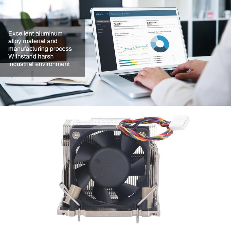 Industrial Controller Heat Sink, Aluminum Alloy, Mini Server Processor, Universal CPU Heatsink - Efficient Heat Dissipation, Durable Construction, Easy Installation for Industria - Image 5