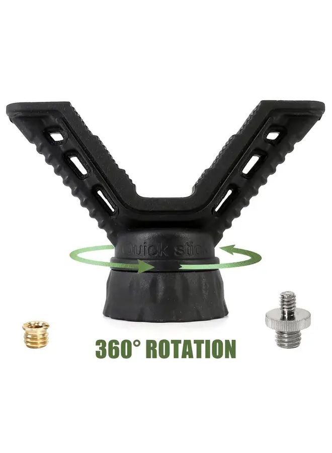 Weighted Widened Tripod Head HTPV006 360 Rotation Black Rubber For Hunting Telescopes - Image 2