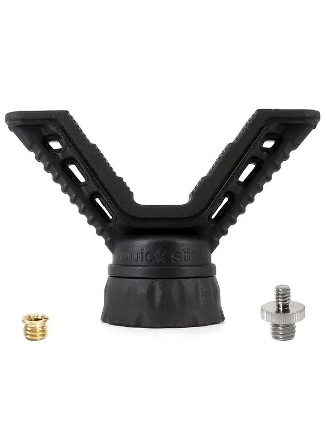 Weighted Widened Tripod Head HTPV006 360 Rotation Black Rubber For Hunting Telescopes - Image 1