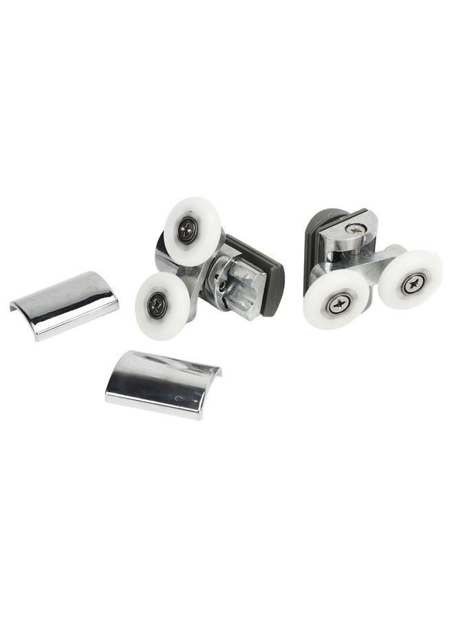 NIBEMINENT 23mm Sliding Door Pulley Bathroom Closet Glass Door Hanging Swing Wheel Upper Lower Roller Kit  - Image 2