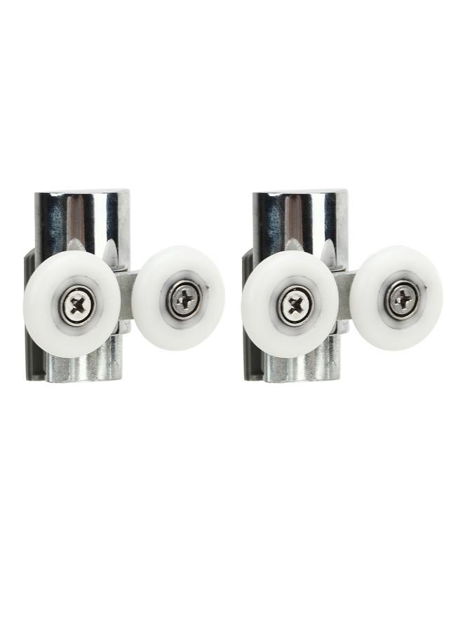 NIBEMINENT 23mm Sliding Door Pulley Bathroom Closet Glass Door Hanging Swing Wheel Upper Lower Roller Kit  - Image 5