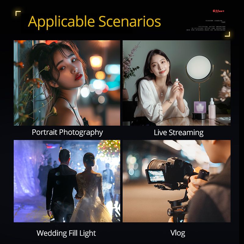 Sidande Z12 PRO Photography Light 12w, RGB Full-Color Fill Light, Including Condenser - Image 5
