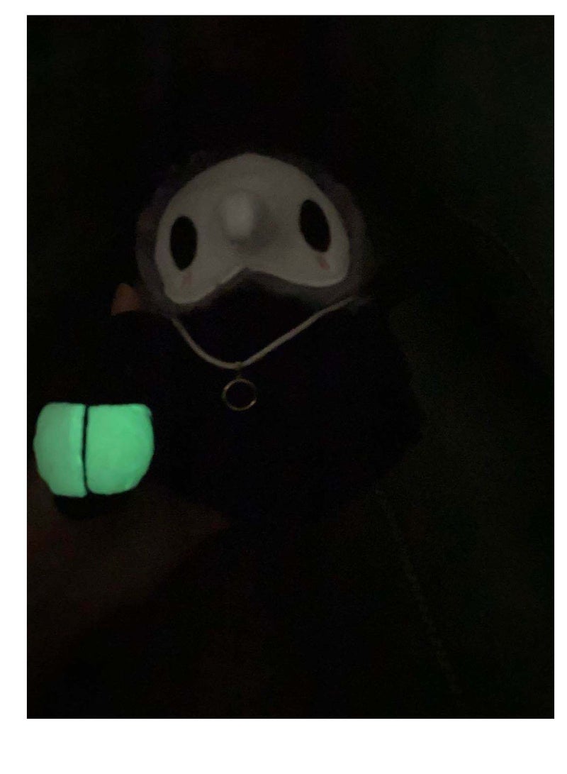 Plague Doctor Plush Toys Cartoon Sewing Plush Animals Glow-In-The-Dark Dolls Bird Beak Doctor Plush Dolls 20cm Plushies Toys - Image 5