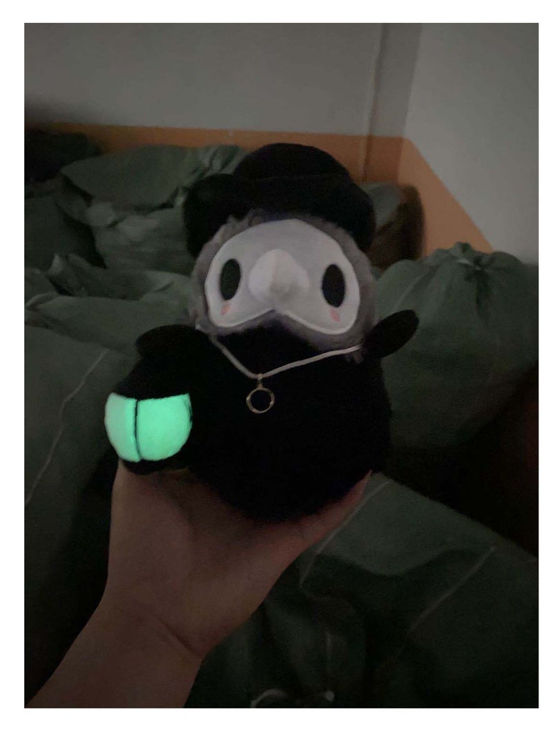 Plague Doctor Plush Toys Cartoon Sewing Plush Animals Glow-In-The-Dark Dolls Bird Beak Doctor Plush Dolls 20cm Plushies Toys - Image 4