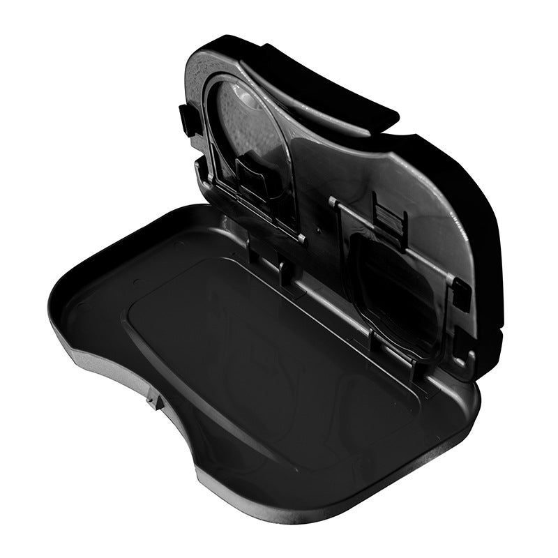 Car folding food rack, beverage rack, car rear seat table rack, phone holder, car storage folding dining table - Image 1