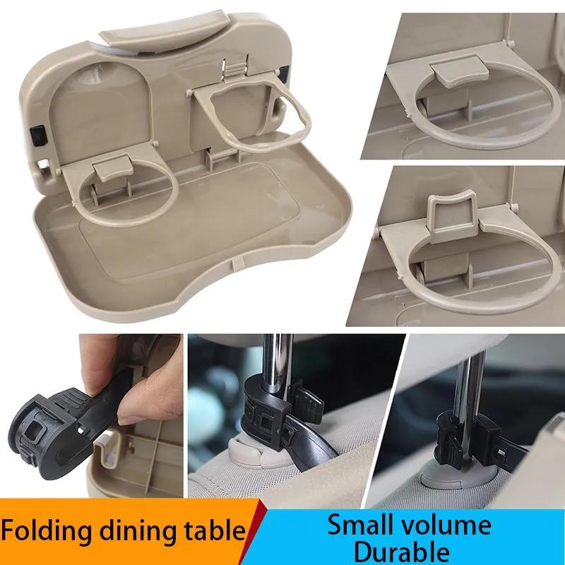 Car folding food rack, beverage rack, car rear seat table rack, phone holder, car storage folding dining table - Image 4