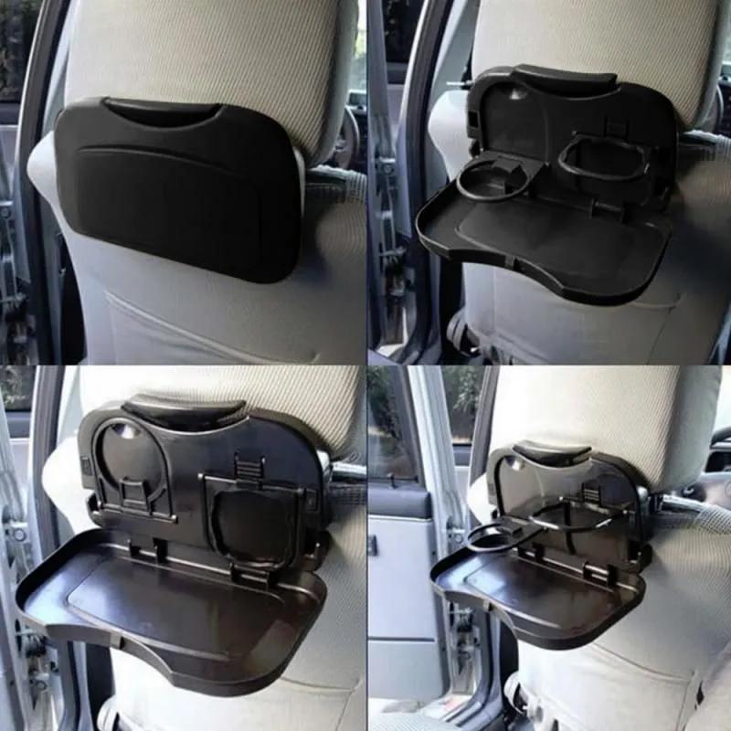 Car folding food rack, beverage rack, car rear seat table rack, phone holder, car storage folding dining table - Image 2