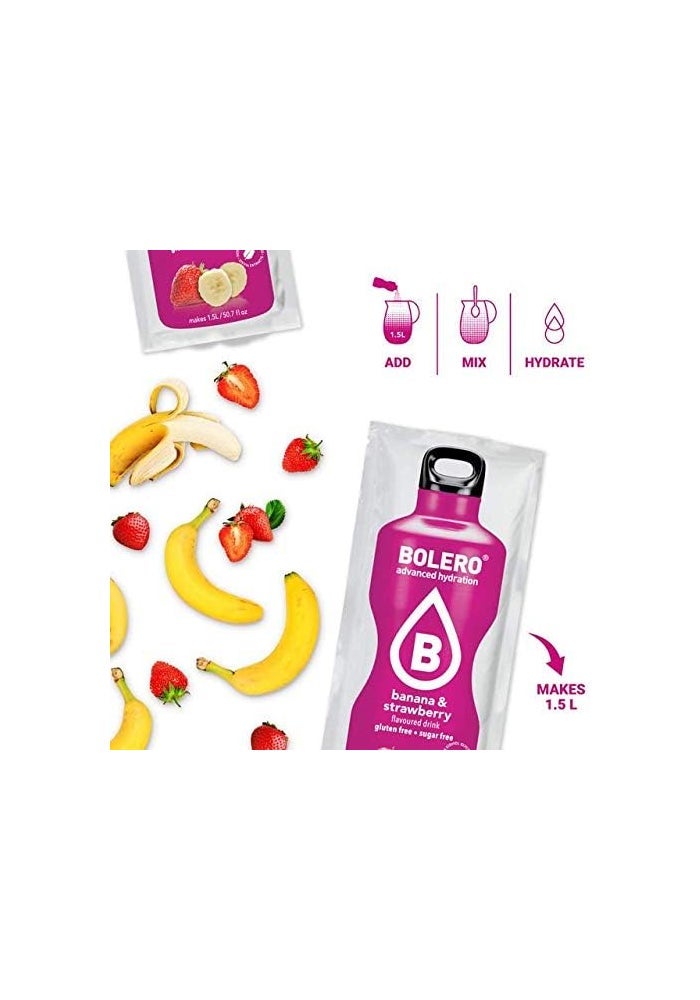 Bolero Advanced Hydration Banana & Strawberry Drink Mix - Image 2