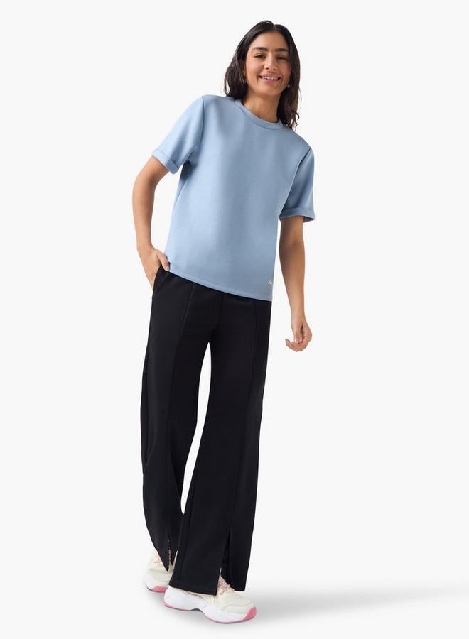 Kappa Logo Print Crew Neck T-shirt with Short Sleeves - Image 2