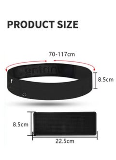 Generic Ultra Slim Running Belt for Adults, Adjustable and Breathable Running  Pack Water Proof Money Belt Running Waist Pack  - Image 4