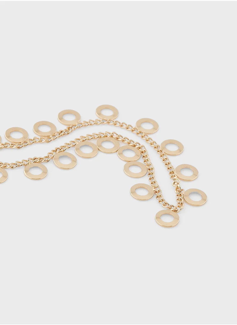 ELLA Circular Charm Anklet