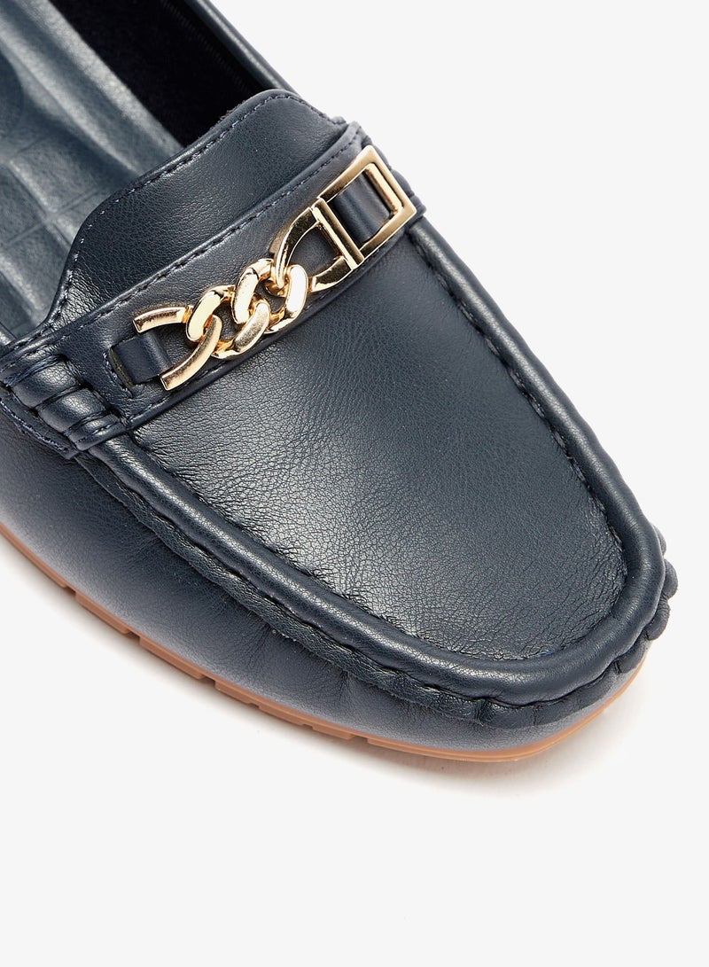 Womens Embellished Slip-On Shoes with Wedge Heels