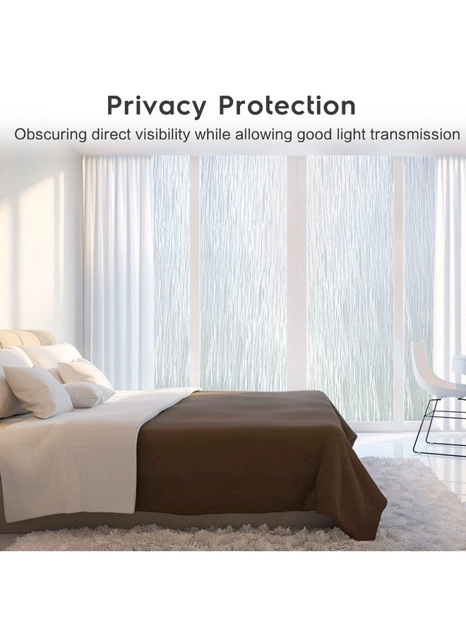 Rabbitgoo rabbitgoo Window Privacy Film Frosted Glass Film Removable Vinyl Door Coverings UV Blocking Decorative Static Cling Non-Adhesive Window Clings Sticker for Home Decor, 17.5 x 78.7 Inches  - Image 2