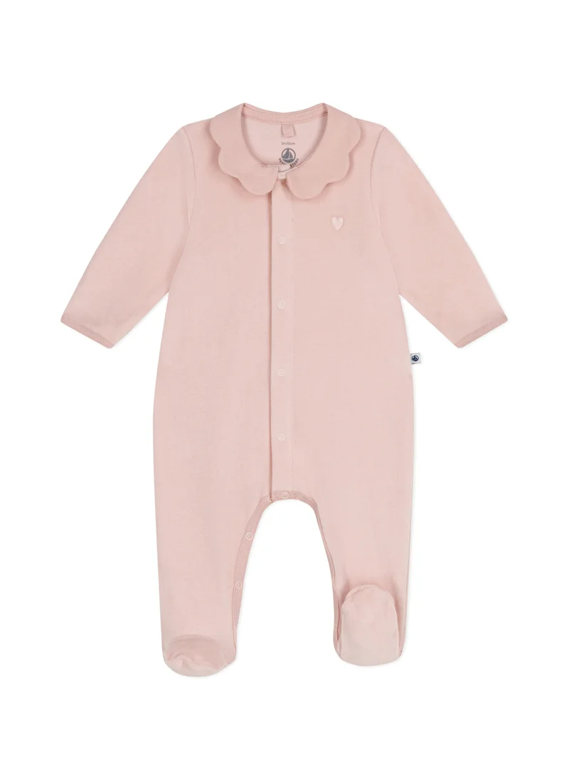 Petit Bateau Babies' velour pyjama suit