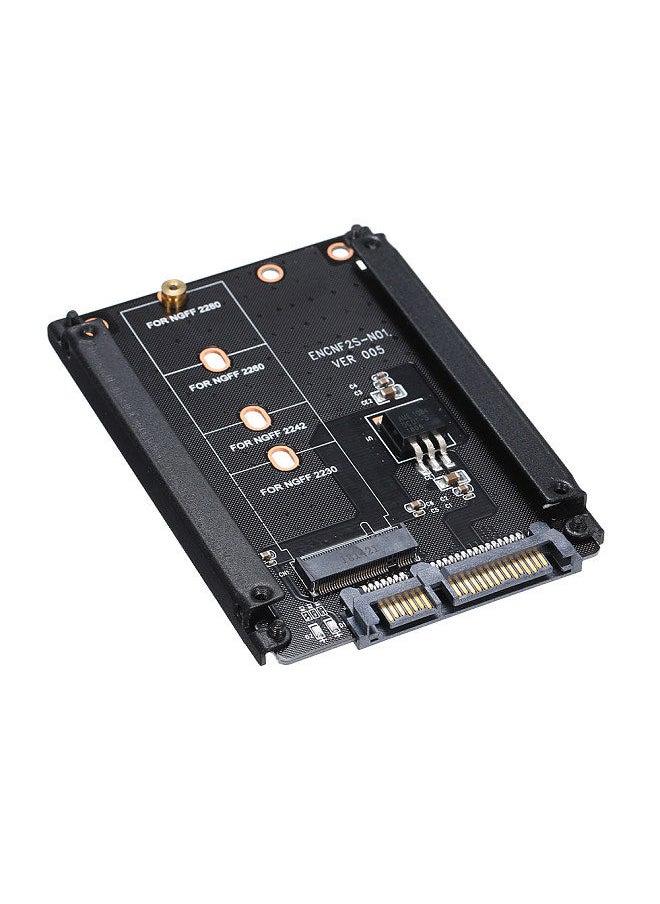 Generic - NGFF to SATA Adapter Card M.2 KEY B-M SSD SATA3.0 Converter Support Model 2230 2242 2260 2280 - Image 1