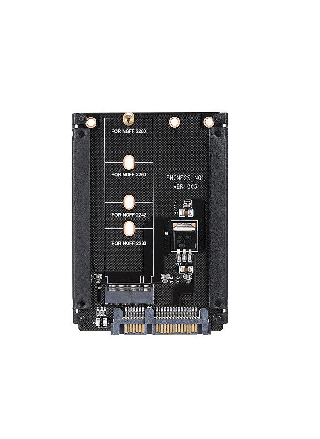 Generic - NGFF to SATA Adapter Card M.2 KEY B-M SSD SATA3.0 Converter Support Model 2230 2242 2260 2280 - Image 1