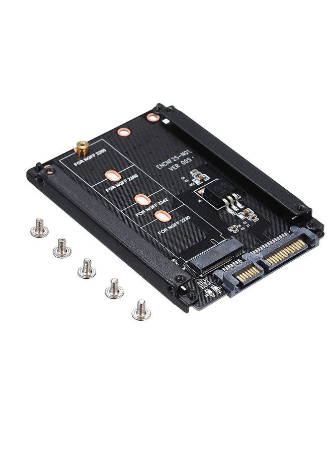 Generic - NGFF to SATA Adapter Card M.2 KEY B-M SSD SATA3.0 Converter Support Model 2230 2242 2260 2280 - Image 1