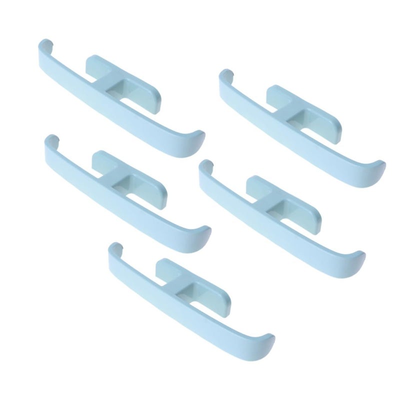 5 Pcs Wall Mounted Plastic Slipper Organizer For Bathroom Hallway Space Saving Hanging Shoe Holder - Image 2