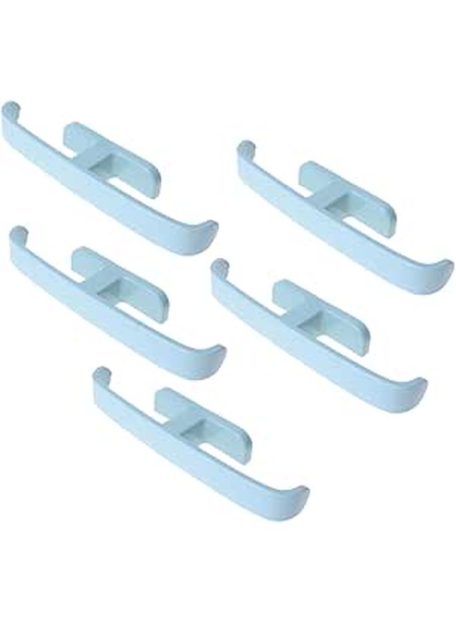 5 Pcs Wall Mounted Plastic Slipper Organizer For Bathroom Hallway Space Saving Hanging Shoe Holder - Image 1